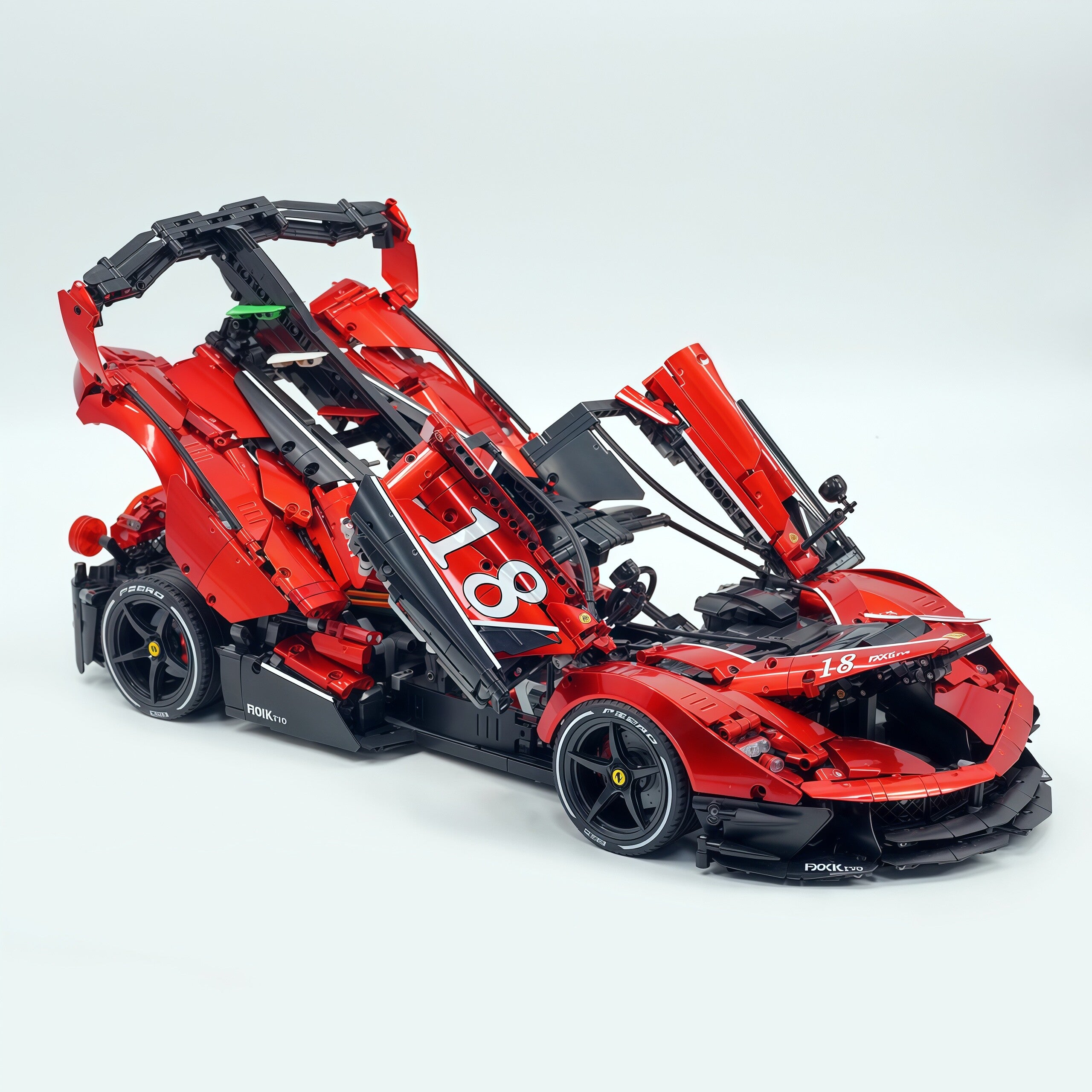 1:8 The Ultimate Italian Hybrid Hypercar EVO | Pearl Red Painting Italian Flagship (4058PCS) - BAV BRICK