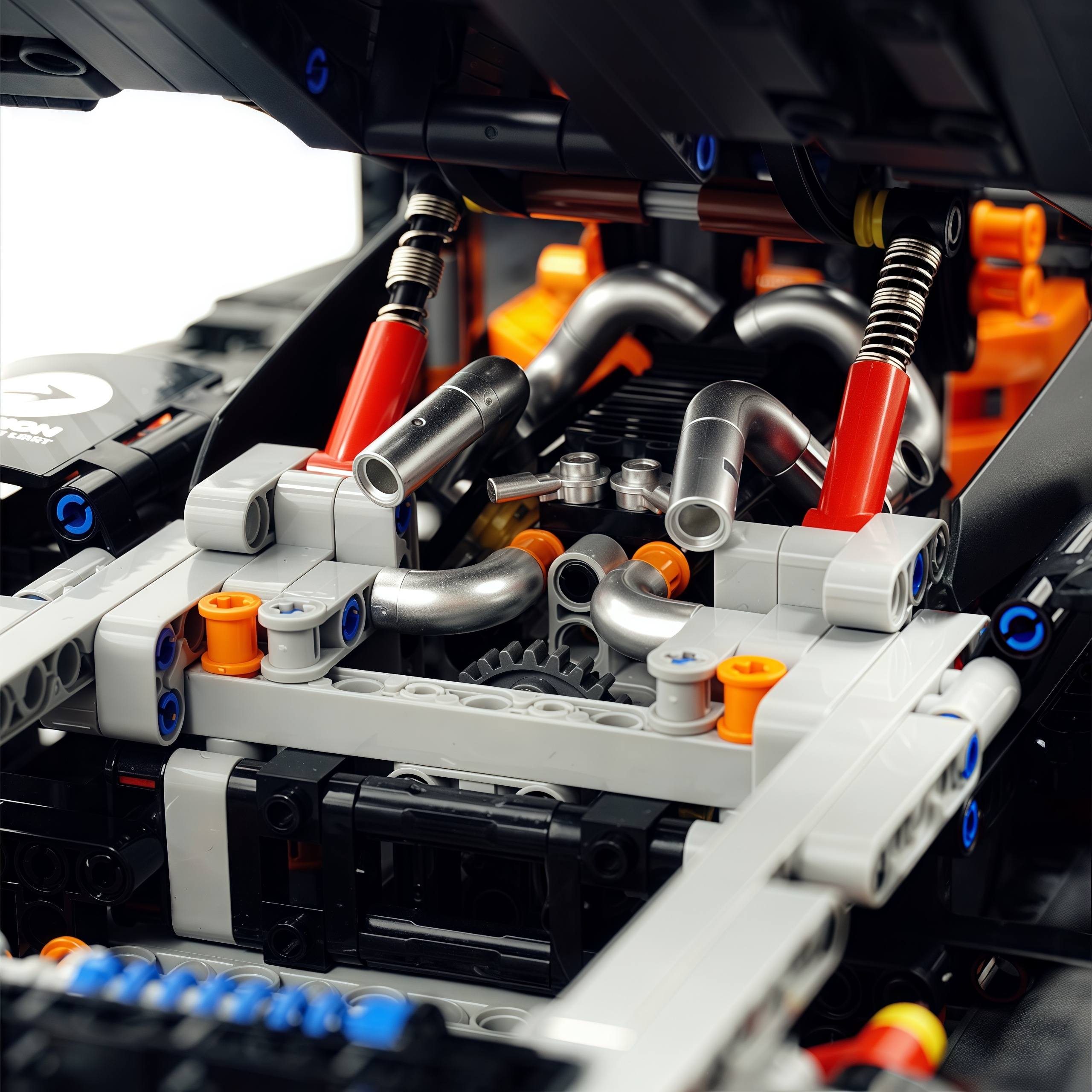 1: 8 Peugeot Le Mans 9×8 RaceCar Building Sets with Remote Control, Dark Warrior Custom Edition (3746 Pcs)