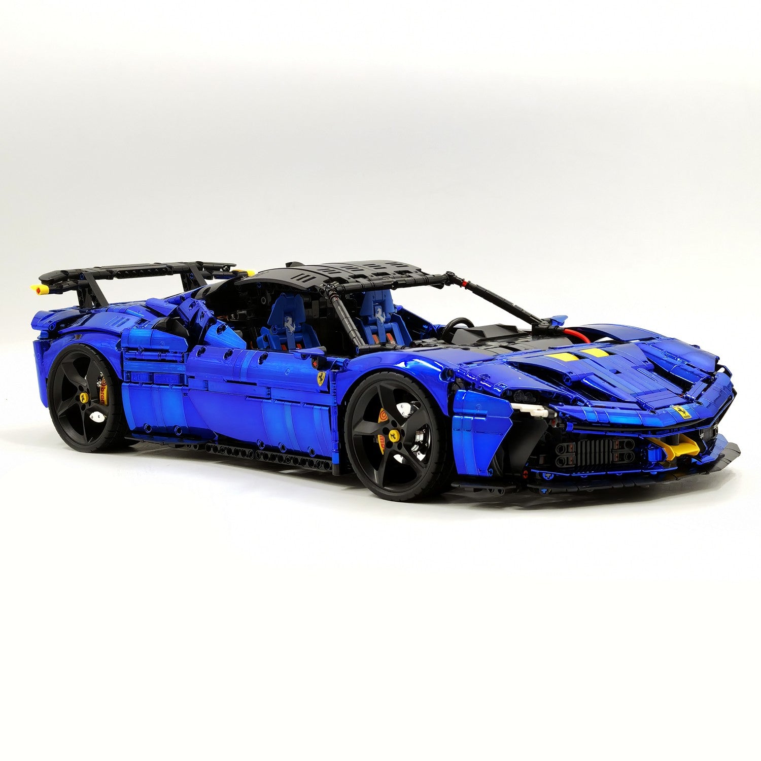 1:8 Ferrari SF90XX Royal Blue Plating Limited Color, The Ultimate Supercar, More Than 12 Features Restored(4100 Pcs)