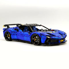 1:8 Ferrari SF90XX Royal Blue Plating Limited Color, The Ultimate Supercar, More Than 12 Features Restored(4100 Pcs)