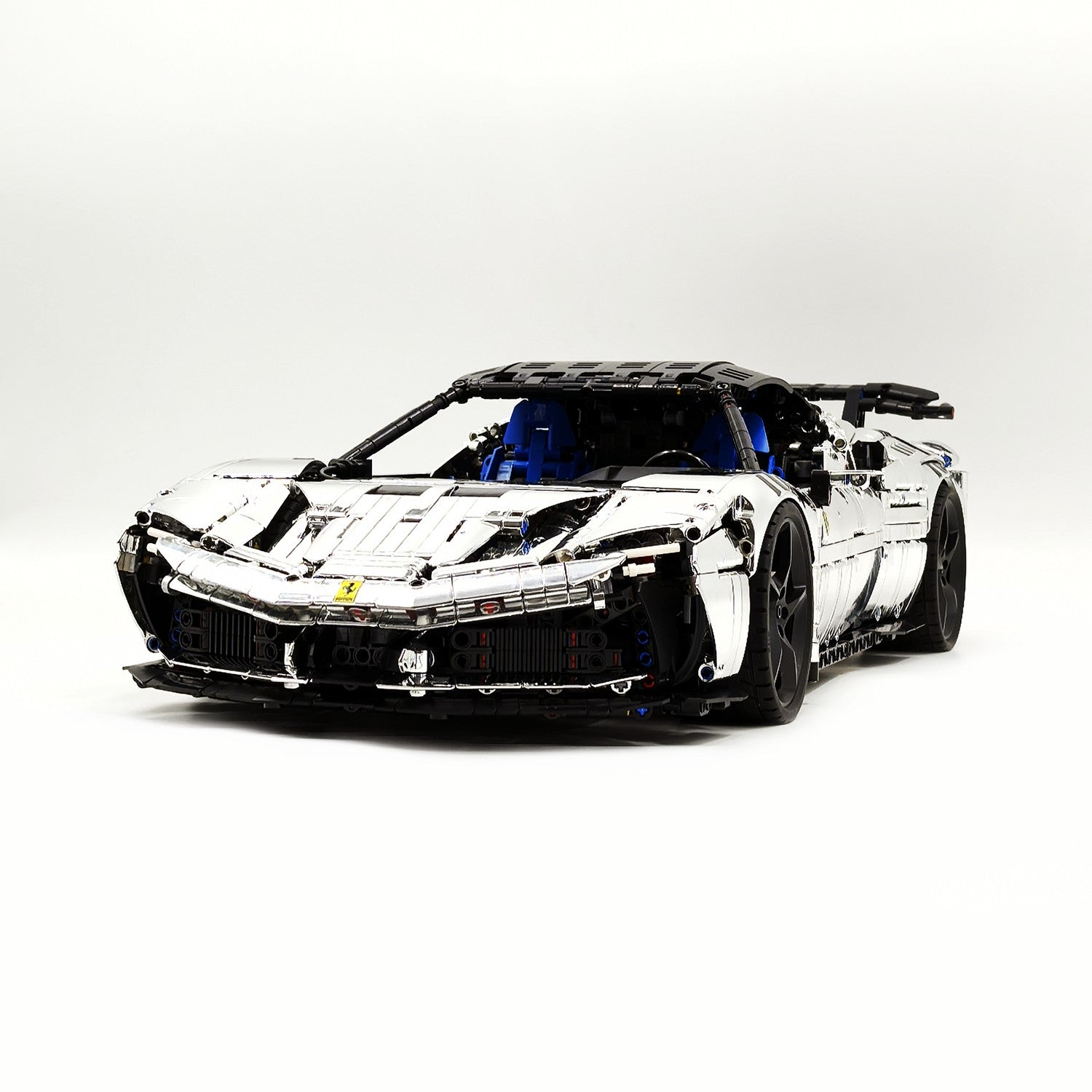 1:8 Ferrari SF90XX Silver Plating Limited Color, The Ultimate Supercar, More Than 12 Features Restored(4100 Pcs)