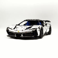 1:8 Ferrari SF90XX Silver Plating Limited Color, The Ultimate Supercar, More Than 12 Features Restored(4100 Pcs)
