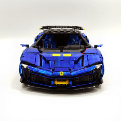 1:8 Ferrari SF90XX Royal Blue Plating Limited Color, The Ultimate Supercar, More Than 12 Features Restored(4100 Pcs)