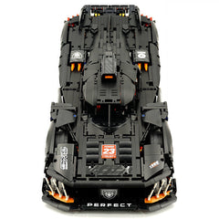 1: 8 Peugeot Le Mans 9×8 RaceCar Building Sets with Remote Control, Dark Warrior Custom Edition (3746 Pcs)