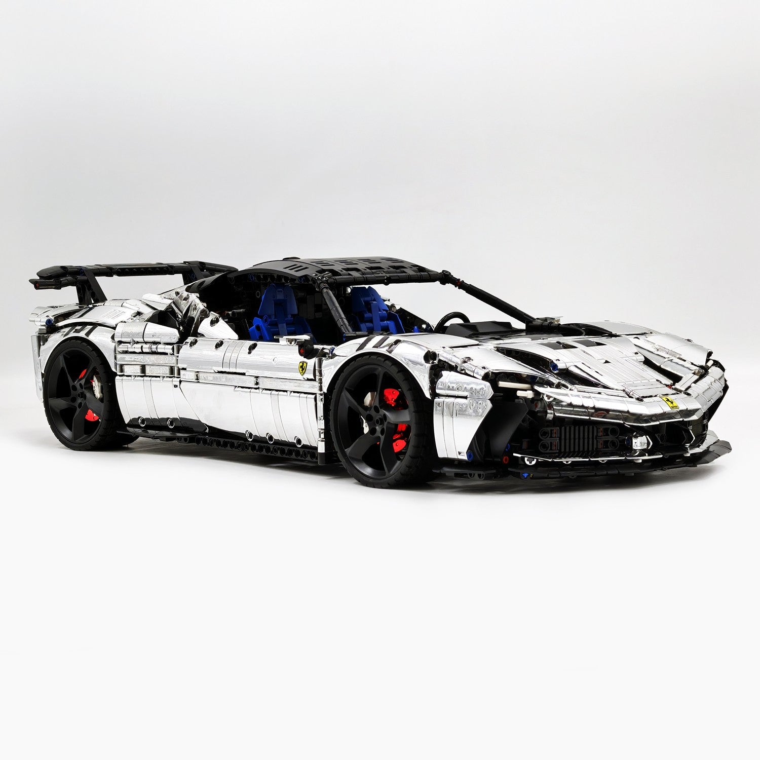 1:8 Ferrari SF90XX Silver Plating Limited Color, The Ultimate Supercar, More Than 12 Features Restored(4100 Pcs)