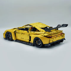 1: 8 BMW M4 GT3 Building Set, Fully Detailed Simulation, Baked Enamel Yellow Custom Edition (4556Pcs)
