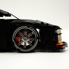 1: 8 Peugeot Le Mans 9×8 RaceCar Building Sets with Remote Control, Dark Warrior Custom Edition (3746 Pcs)