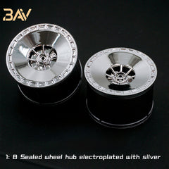 1:8 Custom Wheels, Suitable for All 1:8 Supercars (4-pack)