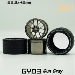 1:8 Supercar Custom Wheels (4-pack)