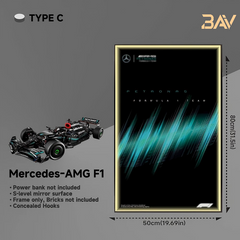 Car Display Frame for LEGO TECHNIC MERCEDES AMG F1 42171