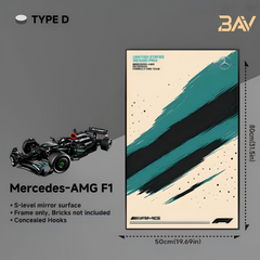Car Display Frame for LEGO TECHNIC MERCEDES AMG F1 42171