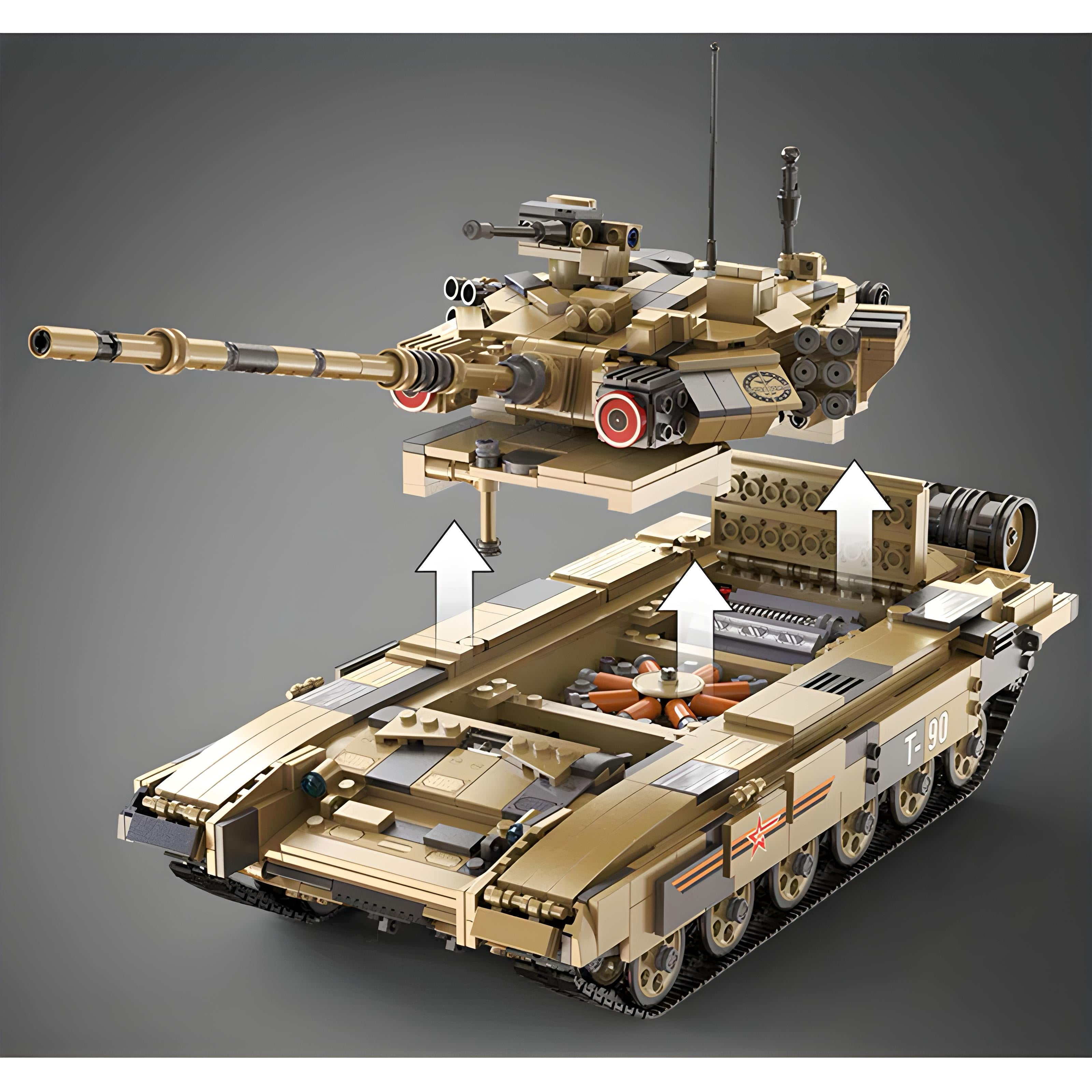 REMOTE CONTROLLED T90 TANK | 1724PCS