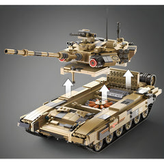 REMOTE CONTROLLED T90 TANK | 1724PCS