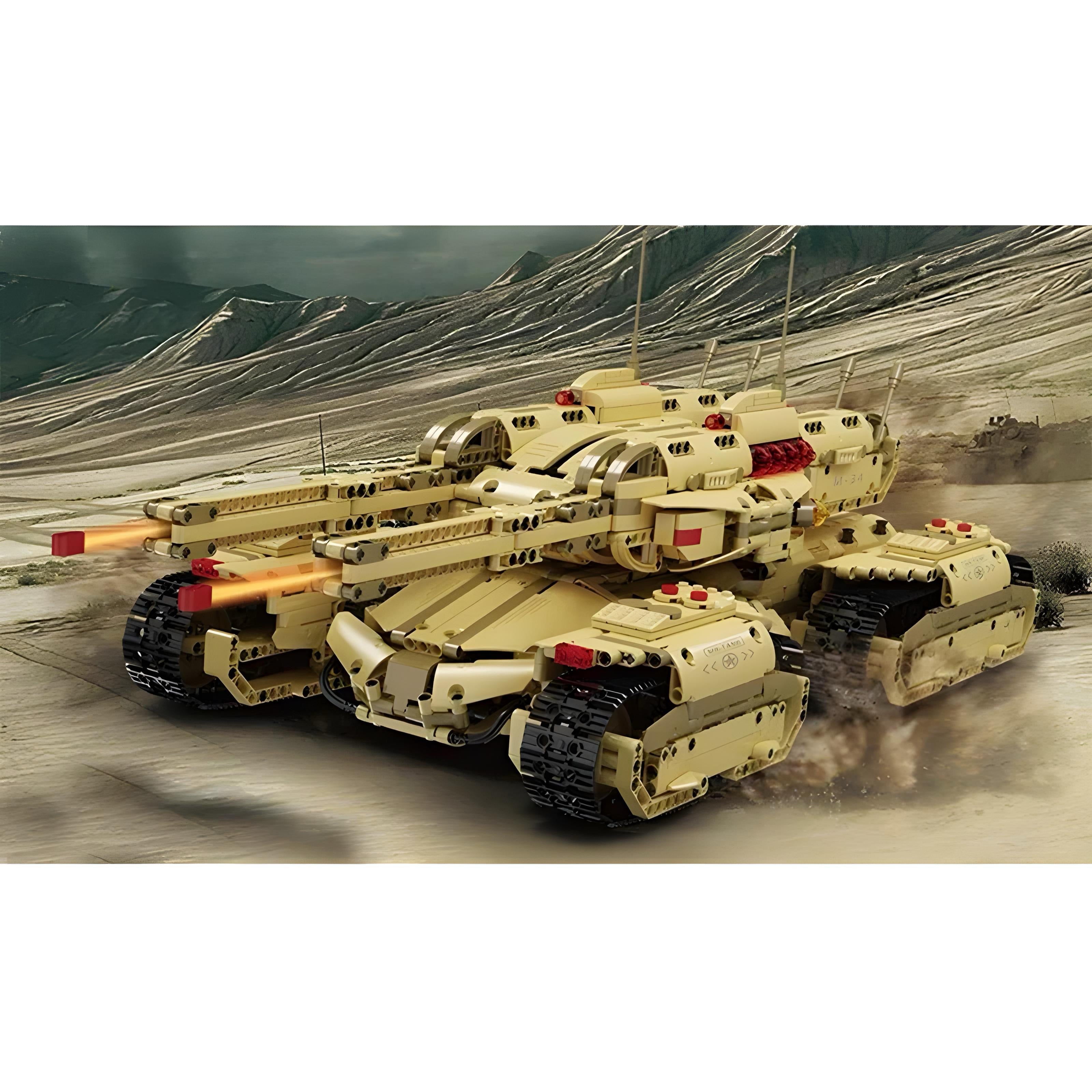 REMOTE CONTROLLED ARMY MAMMOTH 4 TRACK TANK (3294 PCS)