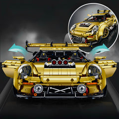 1:8 Porsche GT3 RS Gold Concept | Dual mode switching | 3824+PCS