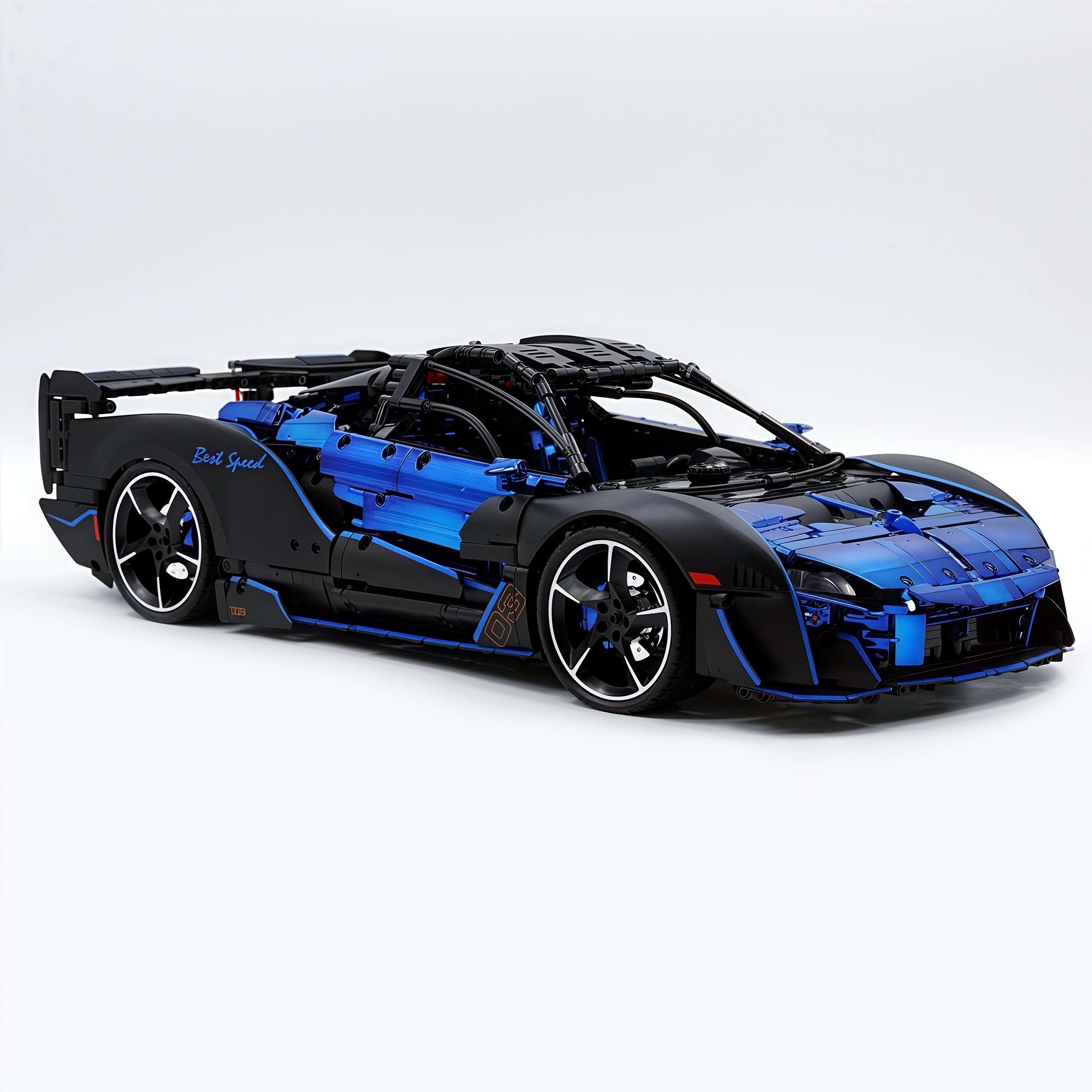 1: 8 Mclaren Sabre Supercar, Aerodynamic Brilliance, Mirror Customized Edition (3862 PCS)