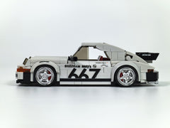 1: 24 CUSTOM GERMAN PORSCHE 930 with Container Display Case (318 PCS) - BAV BRICK
