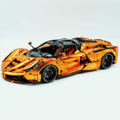 1: 8 LaFerrari Supercar, Customized Orange Gold Edition, Fully Detailed Simulation, The Ultimate Collectible, None-Remote Controlled (4739Pcs)