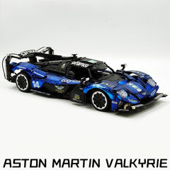1: 8 Aston Martin Valkyrie Hypercar, Electroplated Dark Blue Customized Version(3869 Pcs)