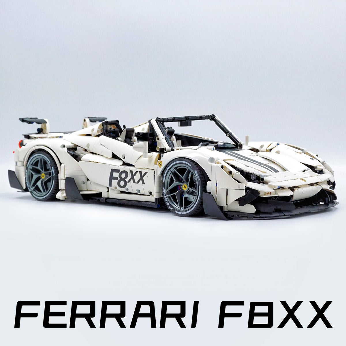 1:8 The Ultimate Ferrari F8XX Convertible, White Goddess Custom Edition (3781 PCS)