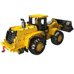 Bulldozer with Movable Front Loading Arm and Liftable Bucket | Heavy Construction Loader(910pcs)
