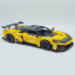 1:8 The Ultimate FERRARI F80 | Yellow Custom Edition | Remote Controlled V6 Prancing Horse Hypercar (3998pcs)
