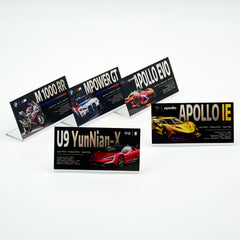 Suitable for BMW Apollo YangWang U9 Supercar Series Display Acrylic Nameplate