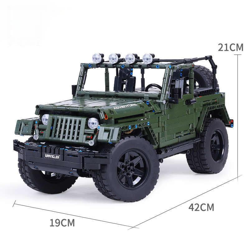 1: 8 Jeep Wrangler Army Green Off-Road Pickup, Adult Collectible Model Cars, 2096 Pcs