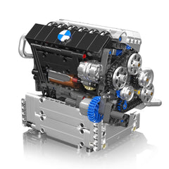 Motorised Inline-6 BMW German Engine | 744pcs