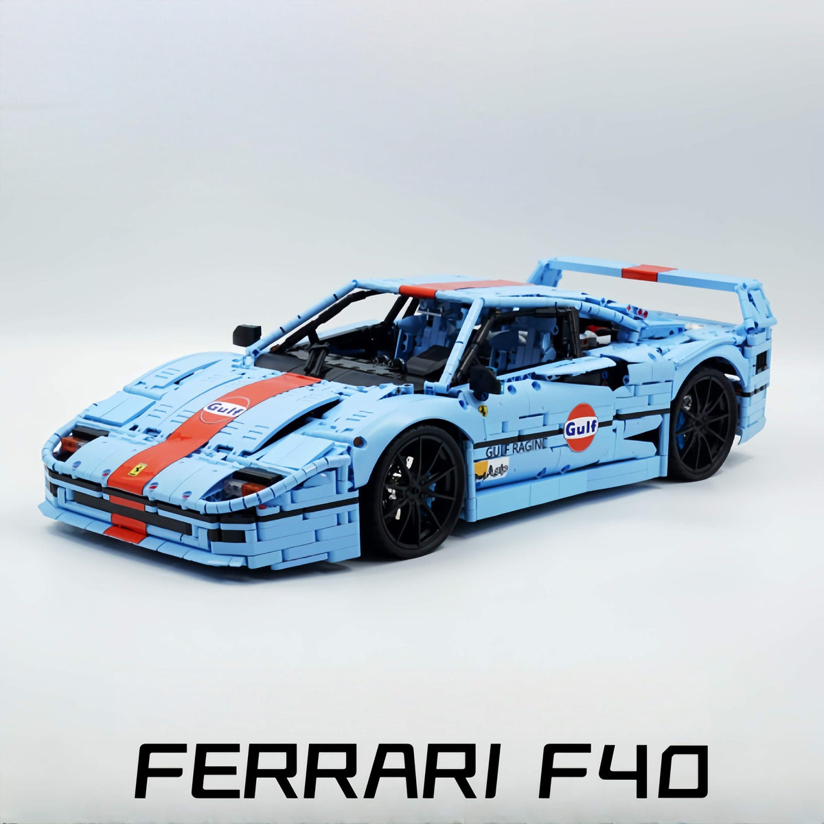 1:8 The Ultimate Ferrari F40 Supercar, Gulf Blue Custom Edition (4026 PCS)