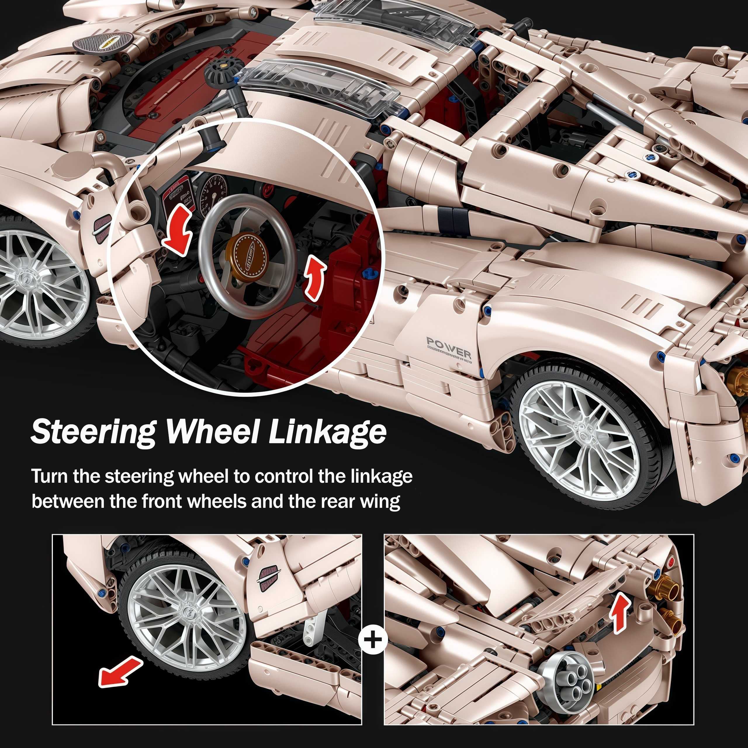 1:8 Pagani Utopia | Rose Gold Masterpiece | 3428+ PCS