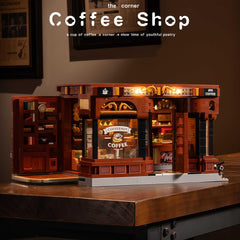 American Café Street Scene with LED Lighting | Premium Modular Building (1905 PCS)