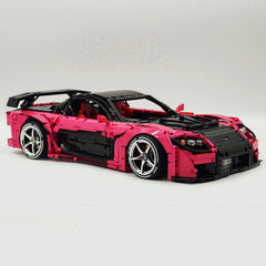 1: 8 Mazda RX-7 with Remote Control, Front and Rear Lights, Macaron Pink Limited Edition (3305 Pcs)
