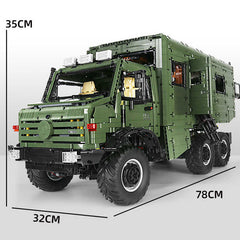 1:8 Remote-Controlled Mercedes Unimog Expedition Truck | Fully Motorized Collector’s Edition (6689 PCS)
