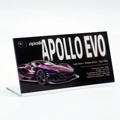 Placa de identificación acrílica para BMW Apollo YangWang U9 Supercar Series