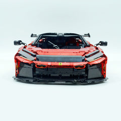1:8 The Ultimate FERRARI F80 | Electroplated Red Custom Edition | Remote Controlled V6 Prancing Horse Hypercar (3998pcs)