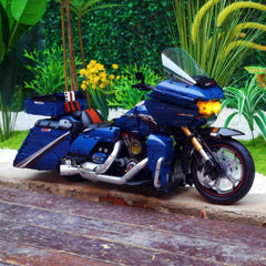 1:5 Harley-Davidson Street Glide Motorcycle | Glossy Starry Sky Blue Painted Edition(2410 PCS) - BAV BRICK