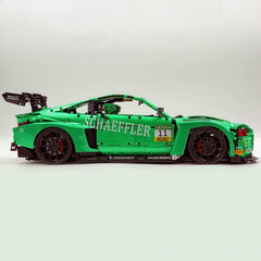 1: 8 BMW M4 GT3 Building Set, Fully Detailed Simulation, Isle of Man Green Custom Edition (4556Pcs)