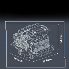 Motorised Inline-6 BMW Engine | German Performance Legend (743 PCS)