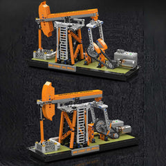 Motorized Oil Well Rig Set | Industrial Pumpjack Mining Machine (840+ PCS)