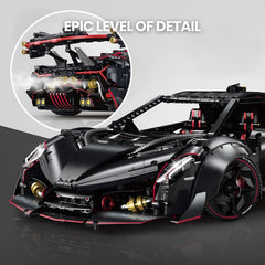1:8 Lamborghini Veneno Limited Edition Obsidian V12 Supercar | 64cm | Remote Controlled | 3809 PCS