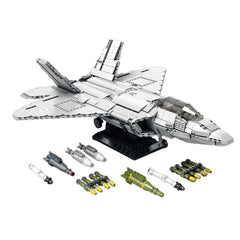 F 22 Raptor Brick F-22 RAPTOR, THE FIFTH GENERATION FIGHTER (1837 PCS) | BAV BRICK