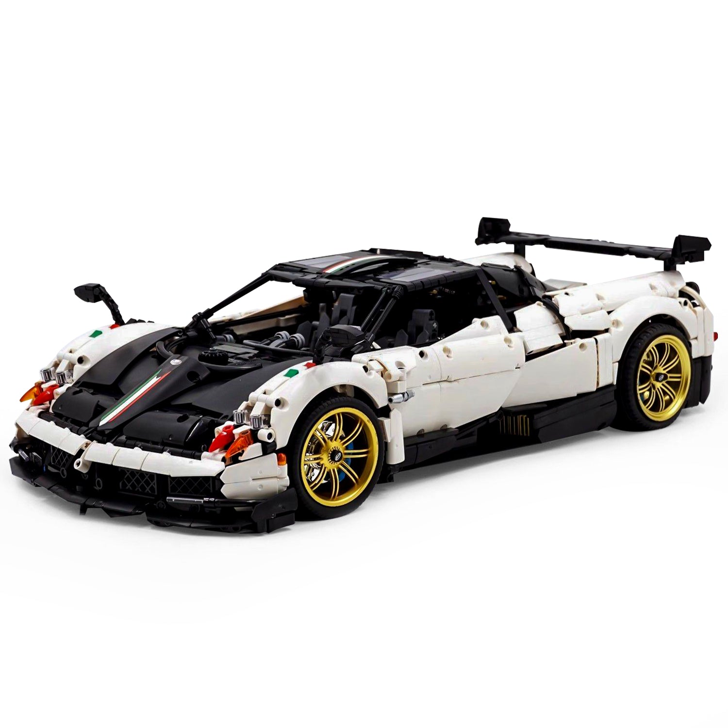 1: 8 Pagani Huayra White Italy Concept Ultimate Edition (4708 Pcs) - BAV BRICK