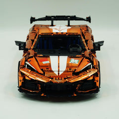 1: 8 Corvette C8 Supercar Building Sets, Mirror electroplating Customized Edition (3788 Pcs)