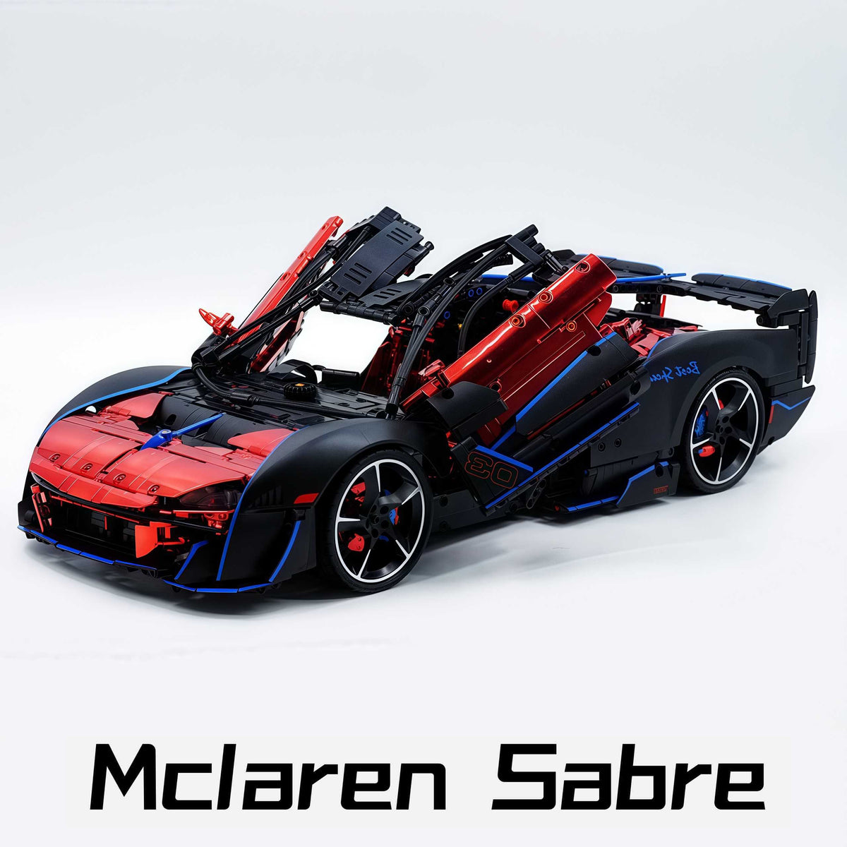 1: 8 Mclaren Sabre Supercar, Aerodynamic Brilliance, Mirror Customized Edition (3862 PCS)