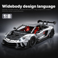 1:8 Lamborghini Aventador SVJ LBWK | Chrome Bull Widebody Supercar (4990+ PCS)