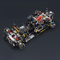 The Ultimate FERRARI F80 Prancing Horse Hypercar 4702pcs | Silver Limited Edition