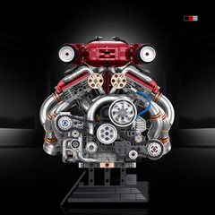 Large LaFerrari V12 Engine | Motorised Supercar Engine Model (2378 PCS)