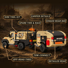 Toyota Land Cruiser SUV & Camper Set | 760 PCS