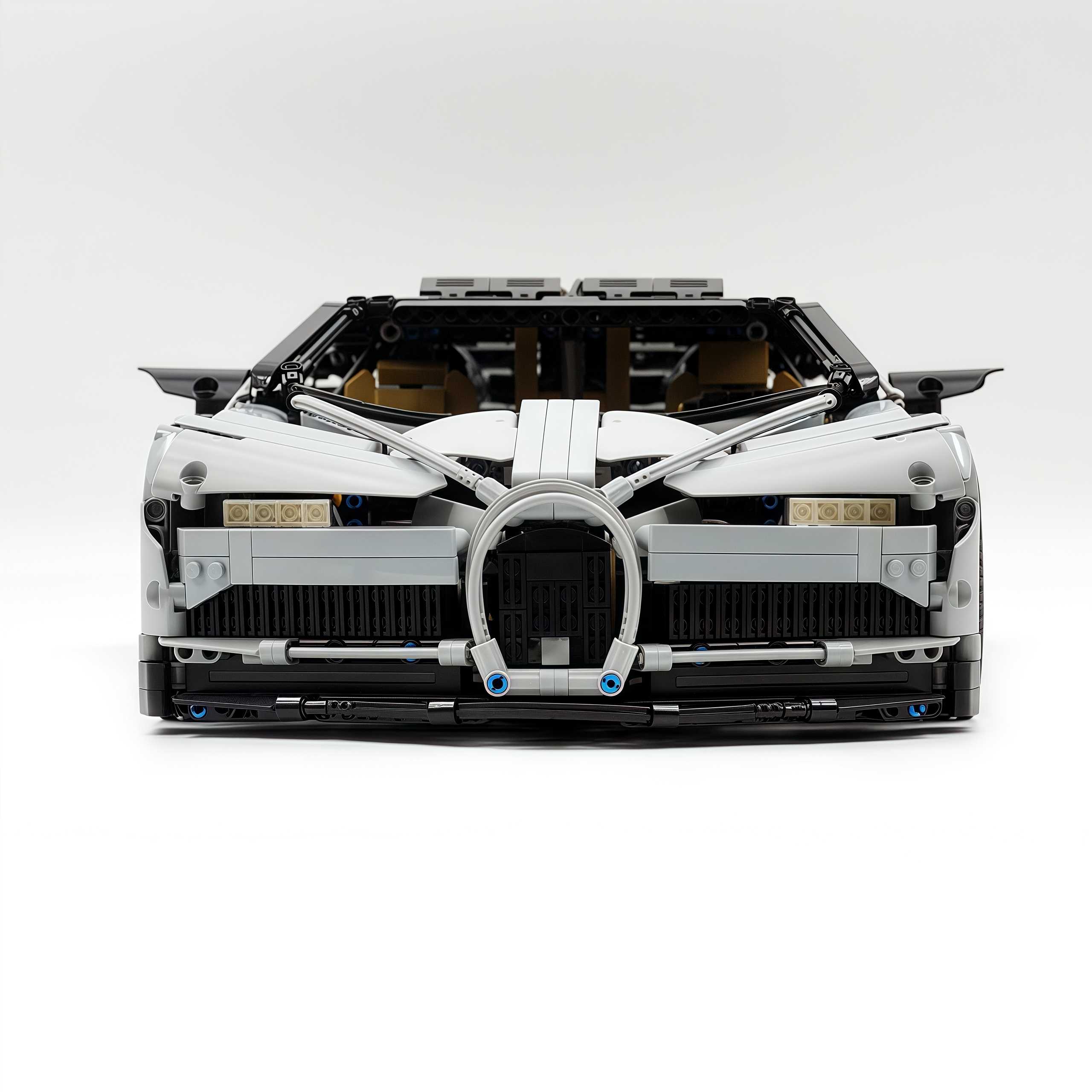 1: 8 Bugatti Chiron, Custom Modified Gray+Black Edition (4031PCS)